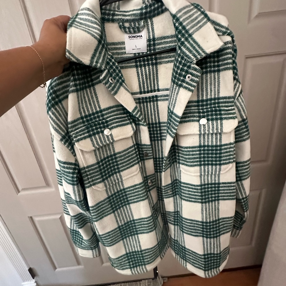 Sonoma Green Plaid Women's Jacket